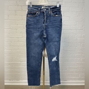 Levi’s Wedgie Straight Distressed Jeans